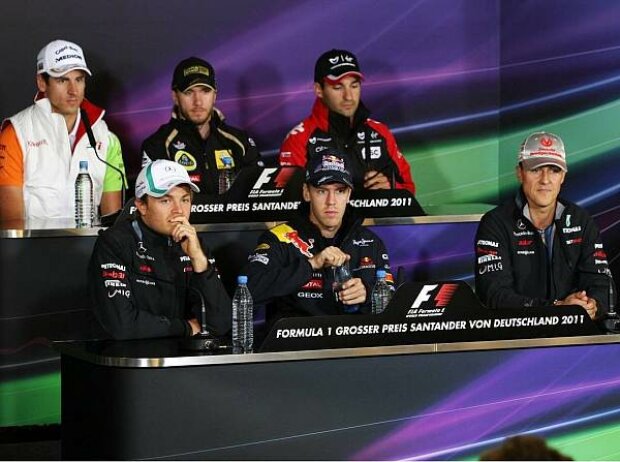 Titel-Bild zur News: Michael Schumacher, Timo Glock, Sebastian Vettel, Nick Heidfeld, Nico Rosberg, Adrian Sutil