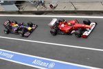 Felipe Massa (Ferrari) noch vor Sebastian Vettel (Red Bull) 