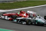 Felipe Massa (Ferrari) und Nico Rosberg (Mercedes) 