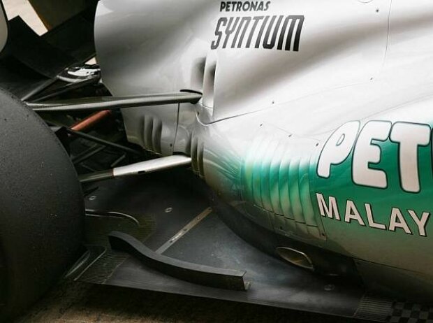 Altes Auspuffsystem des Mercedes MGP W02 Altes Auspuffsystem des Mercedes MGP W02