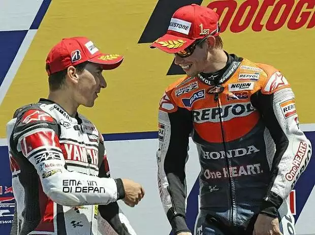 Titel-Bild zur News: Jorge Lorenzo, Casey Stoner