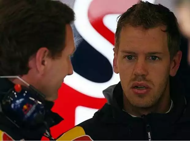 Christian Horner und Sebastian Vettel Titel-Bild zur News: Christian Horner und Sebastian Vettel