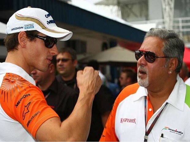 Adrian Sutil und Vijay Mallya Adrian Sutil und Vijay Mallya