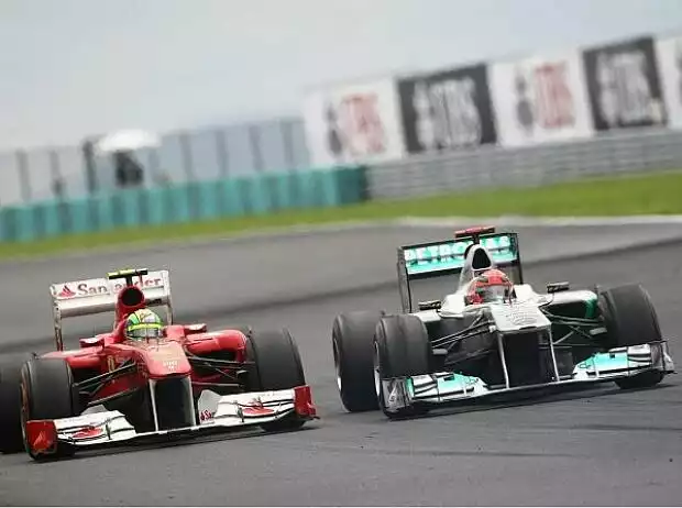 Titel-Bild zur News: Felipe Massa, Michael Schumacher