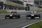 Jaime Alguersuari (Toro Rosso) und Rubens Barrichello (Williams) 