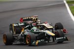 Heikki Kovalainen (Lotus) und Nick Heidfeld (Renault) 