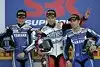 Bild zum Inhalt: Silverstone: Laverty & Melandri auf dem Podium