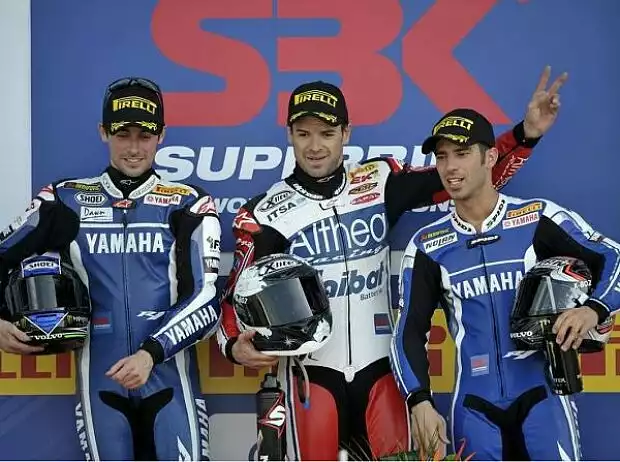 Eugene Laverty; Carlos Checa; Marco Melandri Titel-Bild zur News: Eugene Laverty; Carlos Checa; Marco Melandri