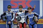 Eugene Laverty, Carlos Checa und Marco Melandri 