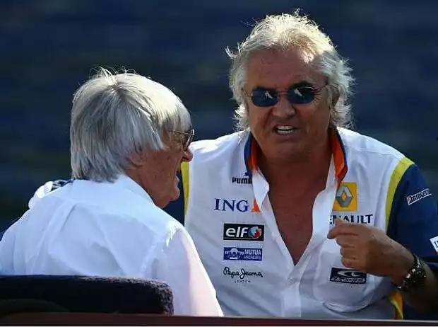 Bernie Ecclestone und Flavio Briatore Titel-Bild zur News: Bernie Ecclestone und Flavio Briatore