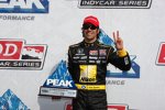 Dario Franchitti holte beim IndyCar-Comeback in Loudon die Pole-Position