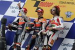 Andrea Dovizioso (Honda) Casey Stoner (Honda) Marco Simoncelli (Gresini) 