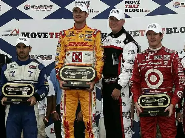 Ryan Hunter-Reay, Oriol Servia, Scott Dixon Titel-Bild zur News: Ryan Hunter-Reay, Oriol Servia, Scott Dixon