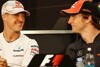 Bild zum Inhalt: Button von Schumachers Karriereleistung beeindruckt
