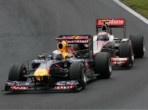 Titel-Bild zur News: Sebastian Vettel, Jenson Button