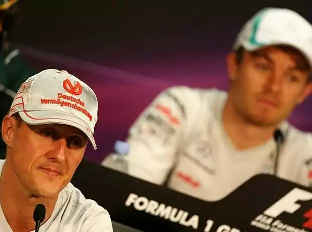 Titel-Bild zur News: Michael Schumacher, Nico Rosberg