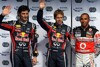 Vettel in turbulentem Qualifying auf Pole-Position
