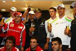 Feierlichkeiten zum 20-jährigen Formel-1-Jubiläum von Michael Schumacher (Mercedes) 