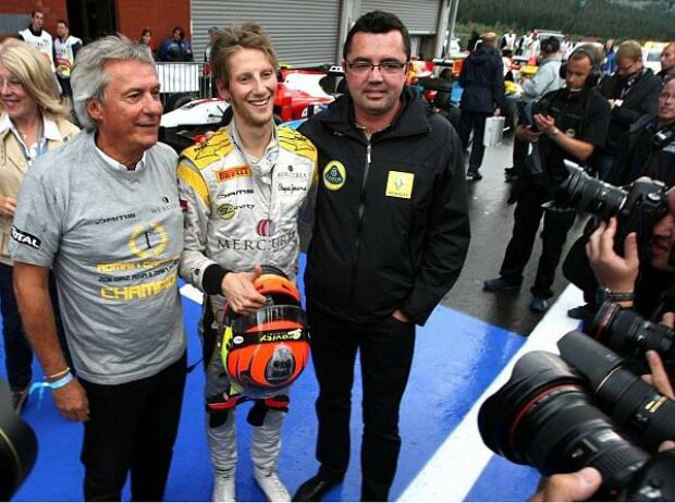 Eric Boullier, Romain Grosjean Eric Boullier, Romain Grosjean