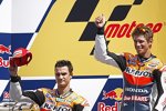 Casey Stoner (Honda) und Daniel Pedrosa (Honda) 