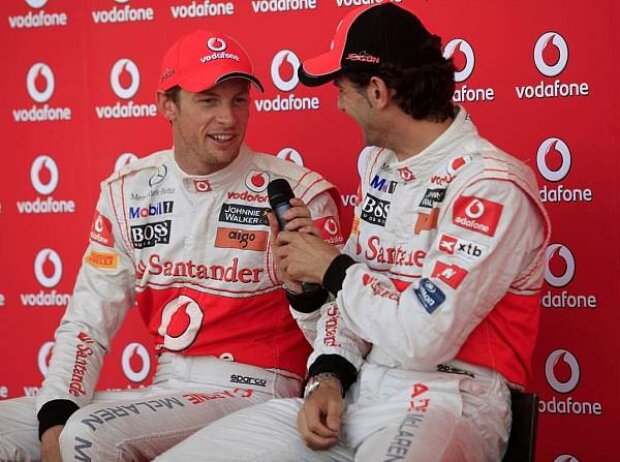 Titel-Bild zur News: Pedro de la Rosa, Jenson Button