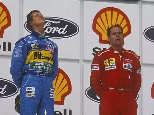 Gerhard Berger, Michael Schumacher Titel-Bild zur News: Gerhard Berger, Michael Schumacher