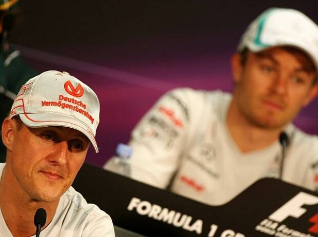 Michael Schumacher, Nico Rosberg Michael Schumacher, Nico Rosberg