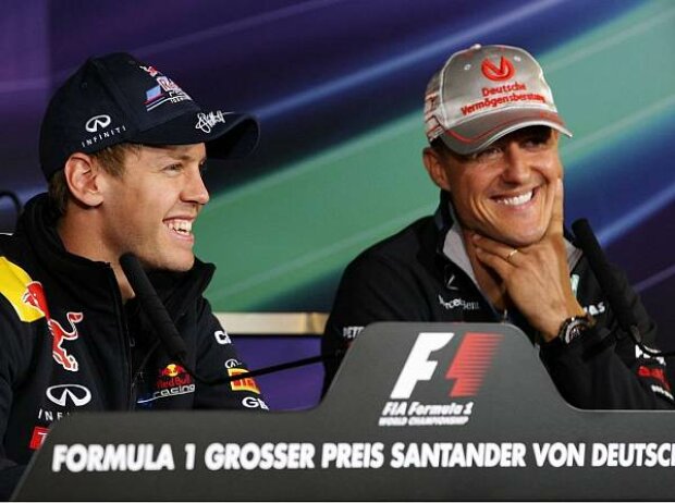 Sebastian Vettel und Michael Schumacher Sebastian Vettel und Michael Schumacher