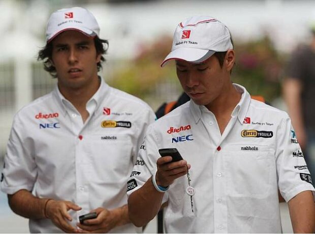 Kamui Kobayashi, Sergio Perez Kamui Kobayashi, Sergio Perez