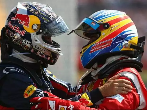 Titel-Bild zur News: Sebastian Vettel, Fernando Alonso