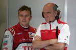 Marcel Fässler und Wolfgang Ullrich (Audi Sportchef) 