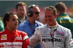 Felipe Massa (Ferrari) und Michael Schumacher (Mercedes) 