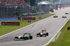 Bild zum Inhalt: Hamilton & Schumacher: "So wird Rennen gefahren"