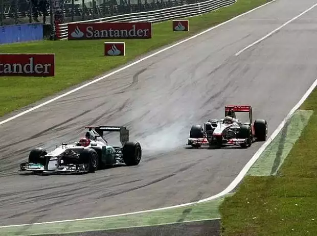 Titel-Bild zur News: Michael Schumacher, Lewis Hamilton