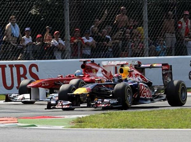 Titel-Bild zur News: Sebastian Vettel, Fernando Alonso