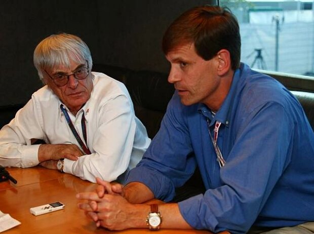 Bernie Ecclestone (Formel-1-Chef) und Tavo Hellmund