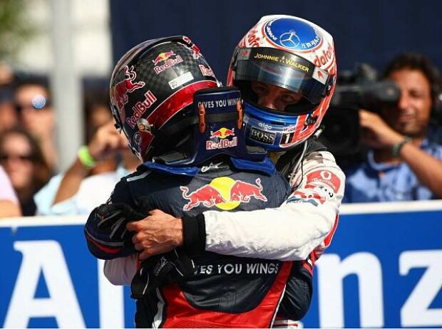 Titel-Bild zur News: Sebastian Vettel und Jenson Button