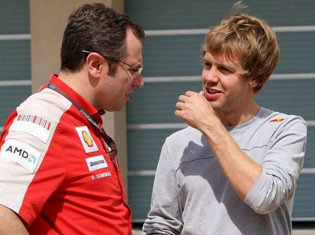 Titel-Bild zur News: Stefano Domenicali (Teamchef), Sebastian Vettel