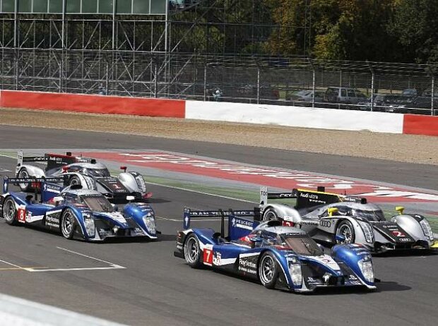 Stephane Sarrazin, Franck Montagny, Simon Pagenaud, Sebastien Bourdais