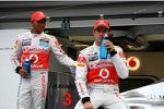 Jenson Button (McLaren) und Lewis Hamilton (McLaren) 