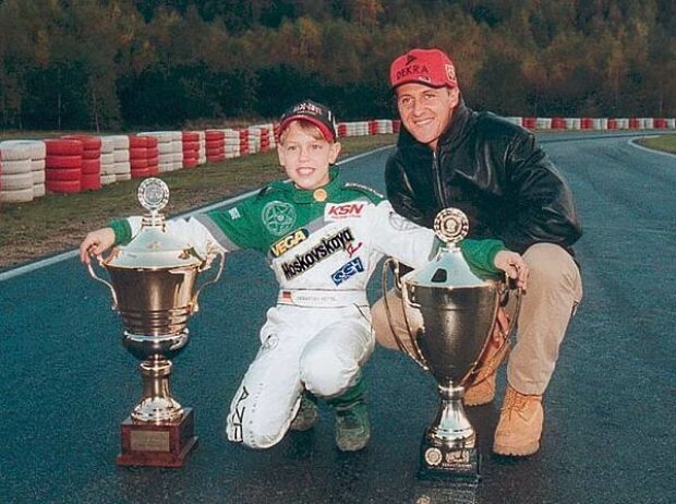 Sebastian Vettel und Michael Schumacher