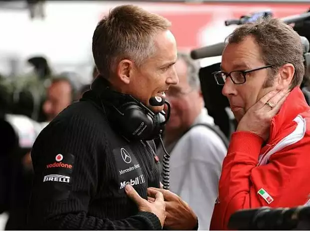 Martin Whitmarsh und Stefano Domenicali Titel-Bild zur News: Martin Whitmarsh und Stefano Domenicali