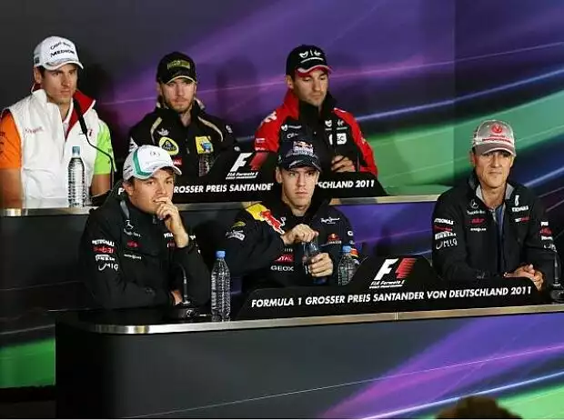 Michael Schumacher, Timo Glock, Sebastian Vettel, Nick Heidfeld, Nico Rosberg, Adrian Sutil Titel-Bild zur News: Michael Schumacher, Timo Glock, Sebastian Vettel, Nick Heidfeld, Nico Rosberg, Adrian Sutil