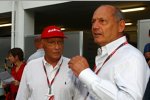 Niki Lauda und Ron Dennis 
