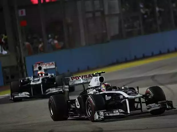 Titel-Bild zur News: Pastor Maldonado, Rubens Barrichello