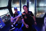 Sebastian Vettel (Red Bull) Christian Horner (Teamchef) 