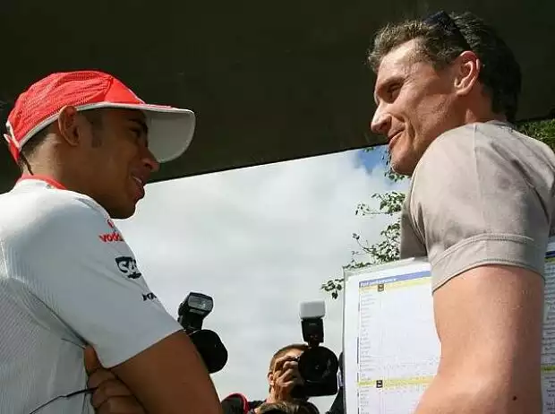 Titel-Bild zur News: Lewis Hamilton, David Coulthard