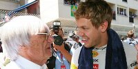 Bild zum Inhalt: Ecclestone hält Vettel für "unschlagbar"