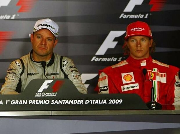 Titel-Bild zur News: Rubens Barrichello und Kimi Räikkönen
