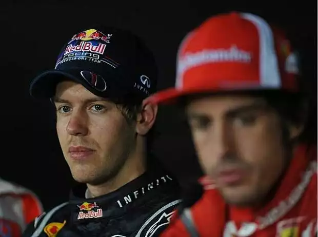 Titel-Bild zur News: Sebastian Vettel, Fernando Alonso
